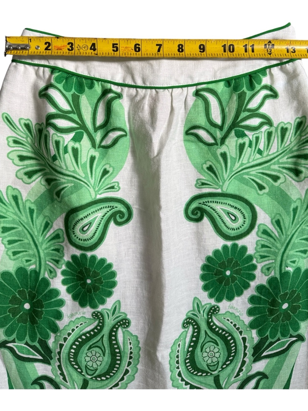 Farm Rio Color  Festival Linen Midi Skirt Size XSMALL - Picture 14 of 14